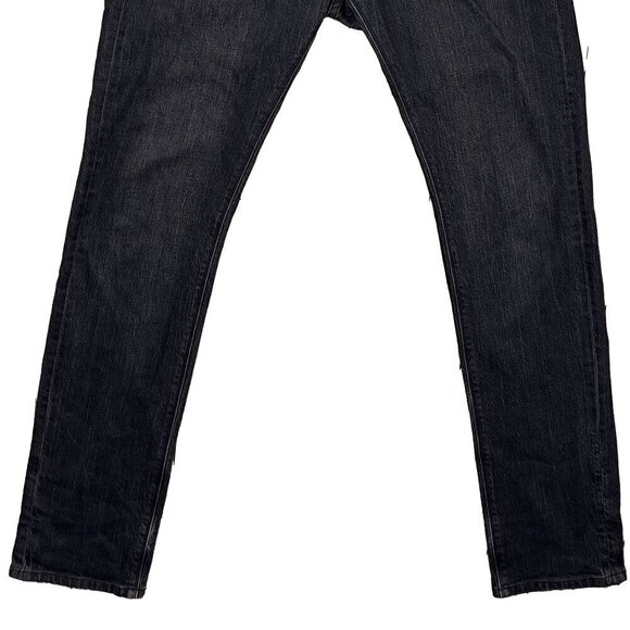 MASSIMO DUTTI Slim Fit Cotton Blend Faded Look Black Jeans Sz 30 - Picture 8 of 9